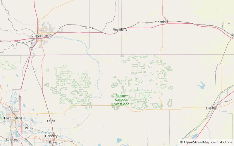 Cedar Creek Wind Farm location map