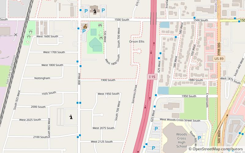 Woods Cross location map