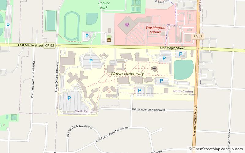 Walsh University location map