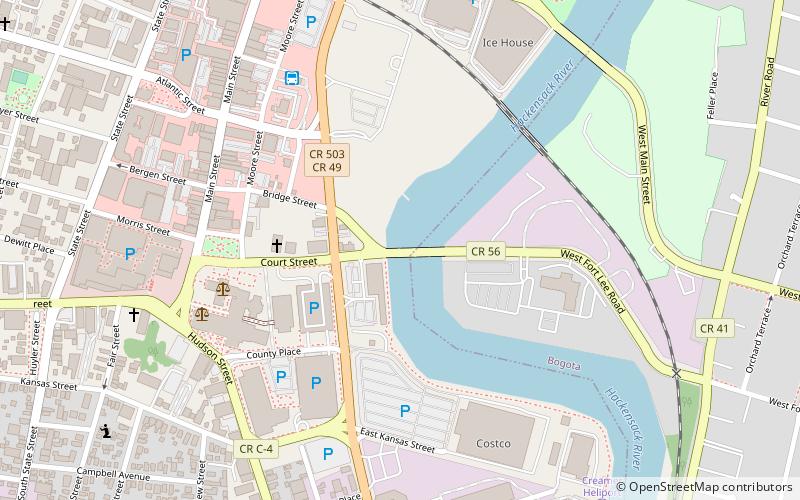 Court Street Bridge location map