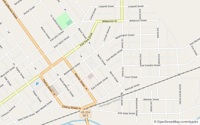 Old Plat Historic District location map