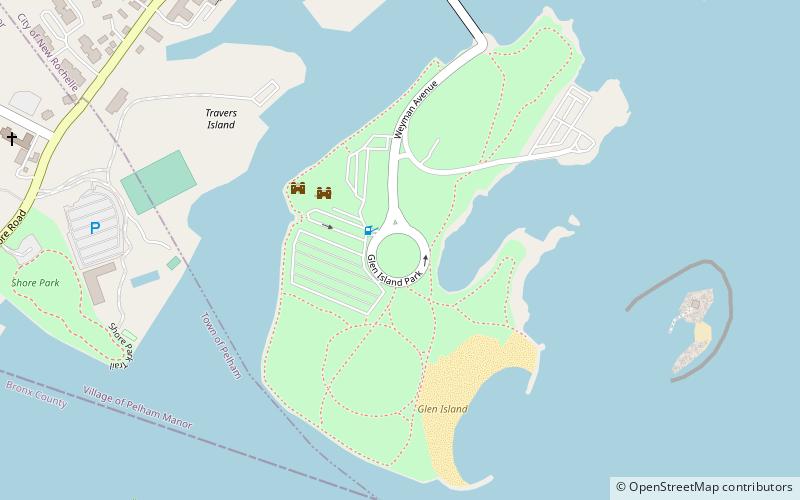 Glen Island Park location map