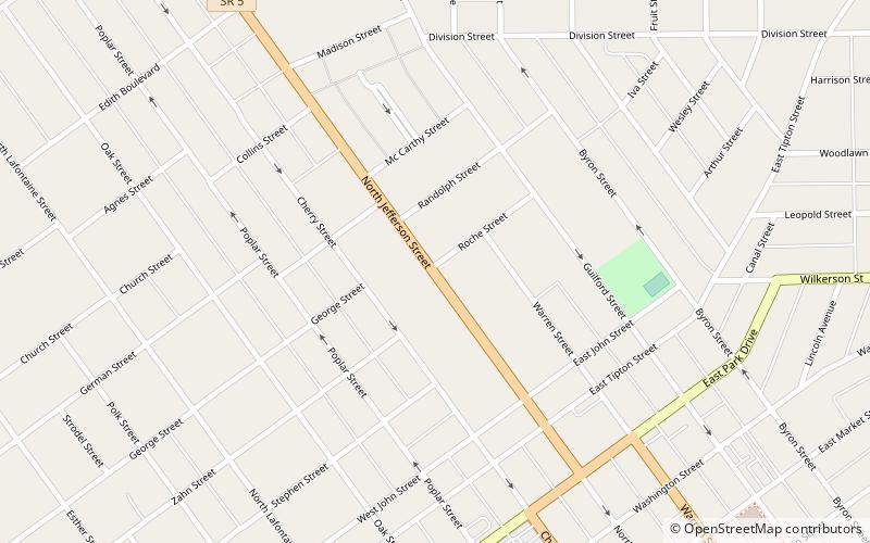 North Jefferson Street Historic District location map