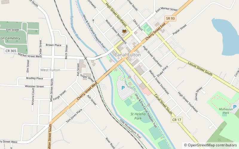 Canal Fulton Canalway Center location map