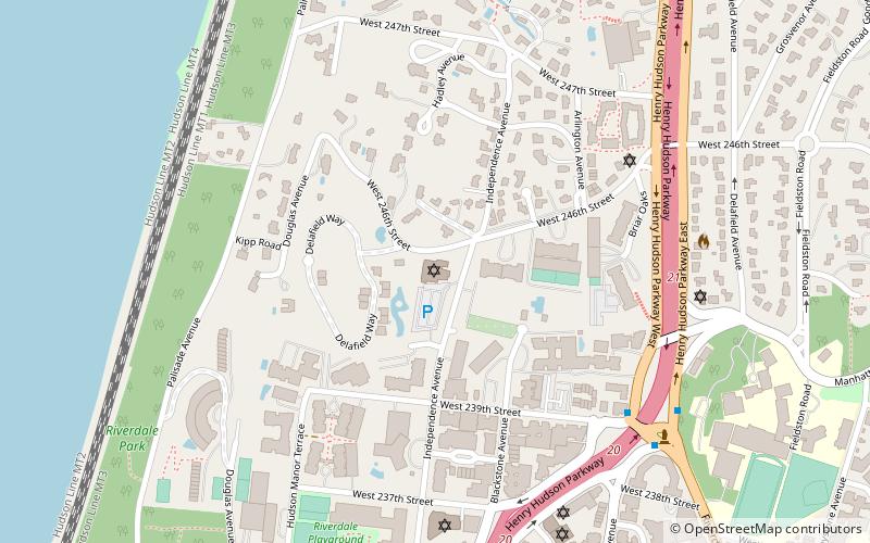 riverdale temple nowy jork location map