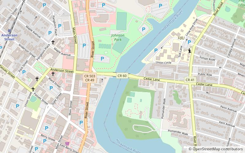 anderson street bridge hackensack location map