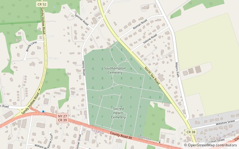 Southampton Cemetery location map