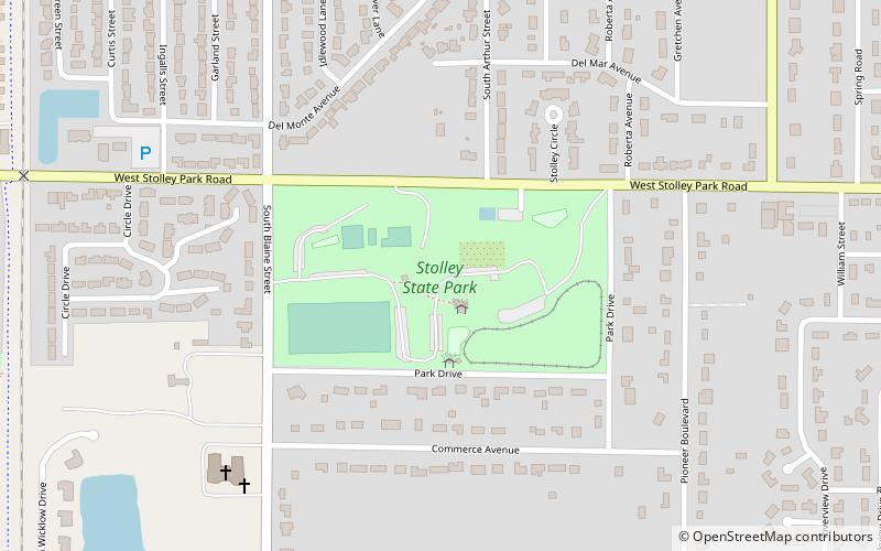 Stolley Park Railroad location map