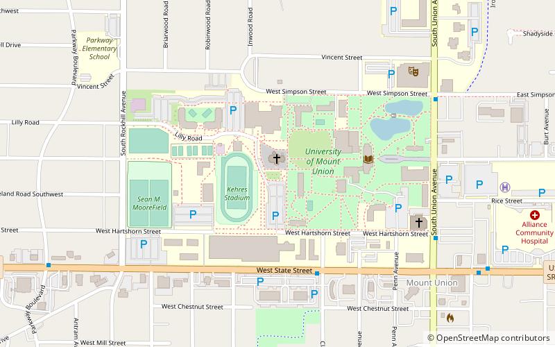 University of Mount Union location map