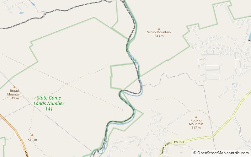 Lehigh River Gorge location map