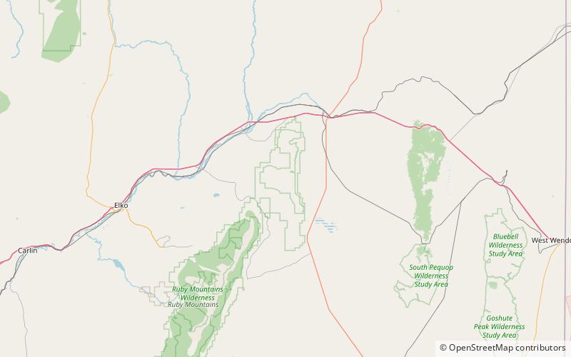 East Humboldt Range location map