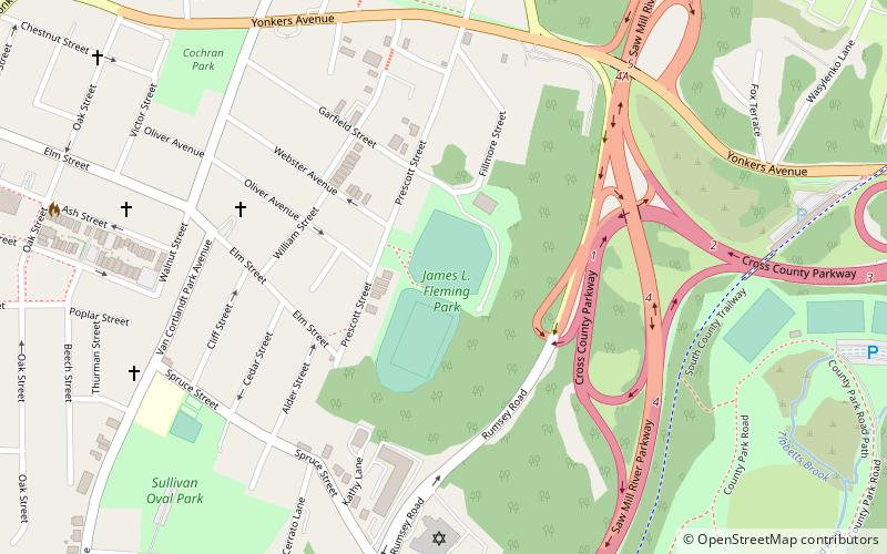 fleming field yonkers location map