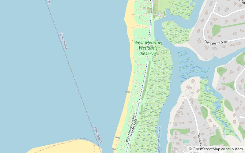 West Meadow Beach Historic District location map
