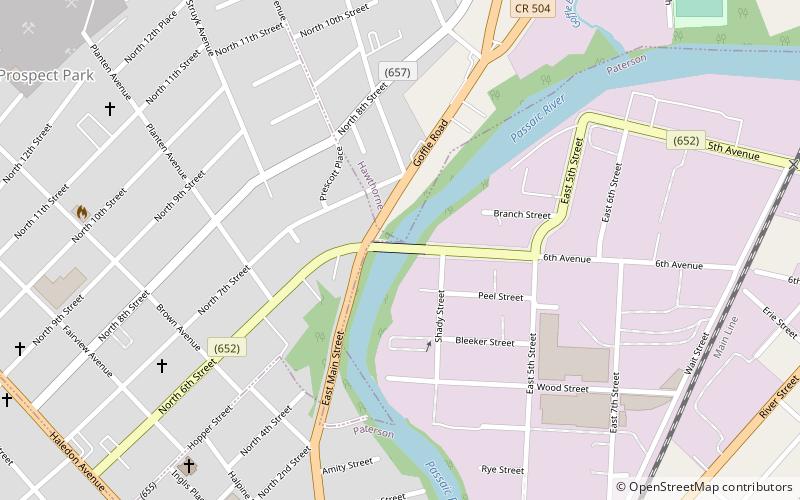 sixth avenue bridge paterson location map