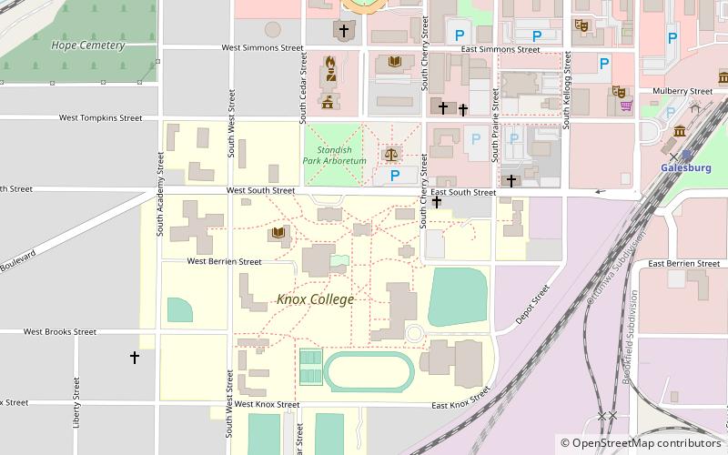 Old Main location map