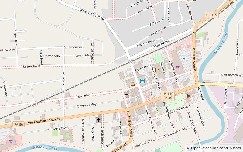 Groundhog Lanes location map