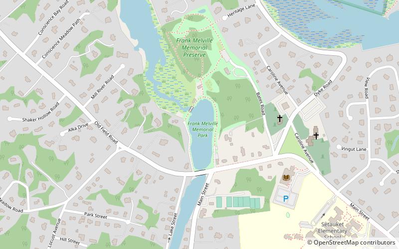 Frank Melville Memorial Park location map