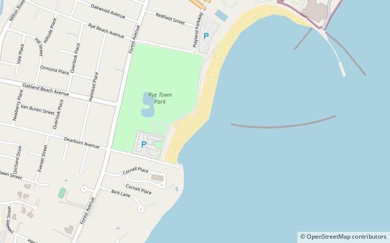 Rye Town Park-Bathing Complex and Oakland Beach location map