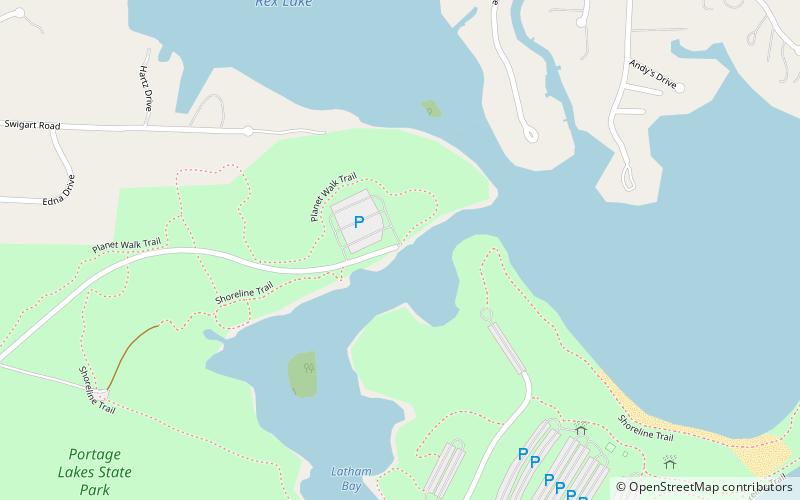 Portage Lakes State Park location map