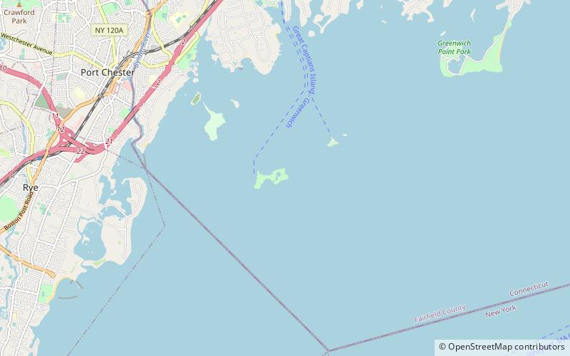Phare de Great Captain Island location map