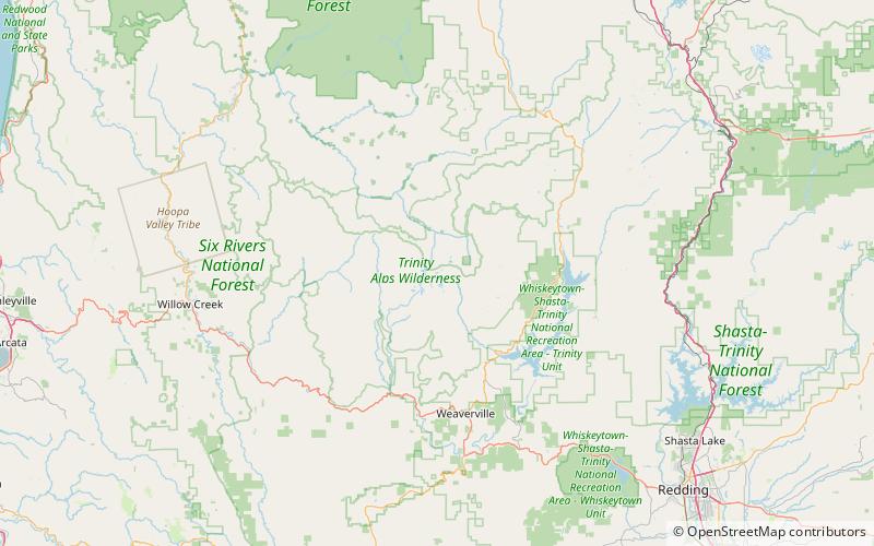 sapphire lake trinity alps wilderness location map