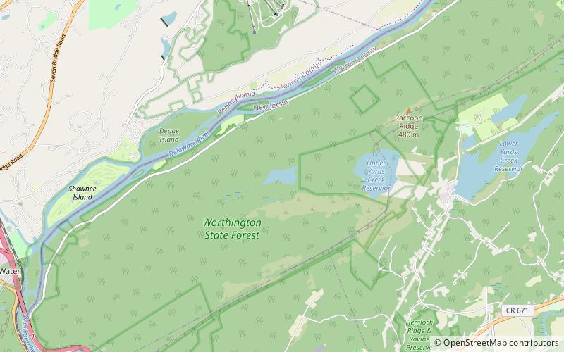 Sunfish Pond location map