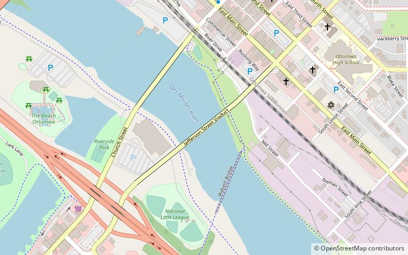 Jefferson Street Viaduct location map
