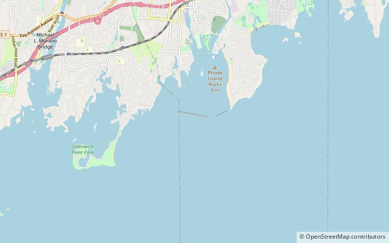 Stamford Harbor Ledge Light location map