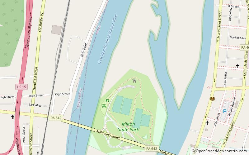 Milton State Park location map