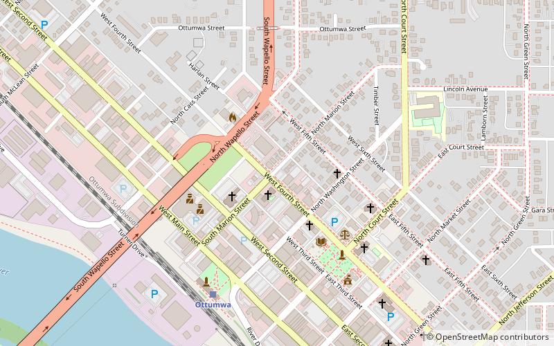 Ottumwa Young Women's Christian Association location map