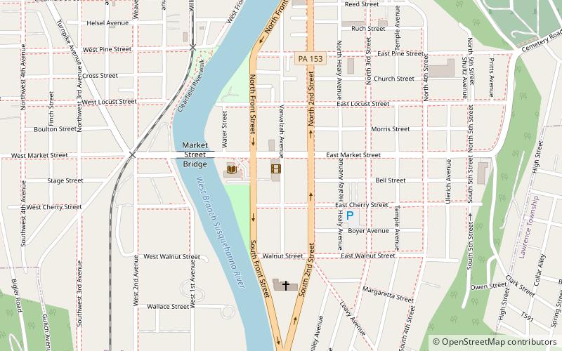 Market Street Bridge location map