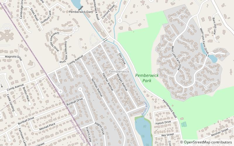 pemberwick greenwich location map
