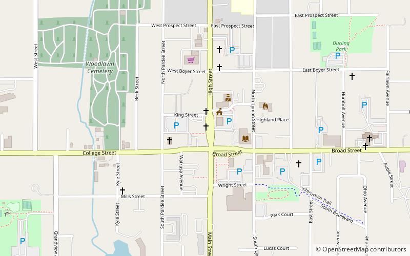 Wadsworth Public Library location map