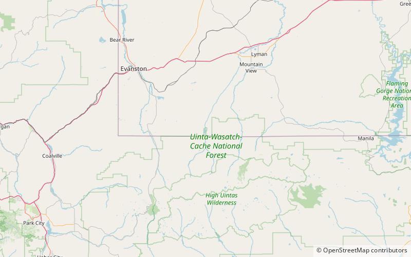 Meeks Cabin Dam location map