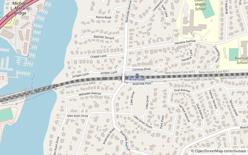 Riverside Avenue Bridge location map
