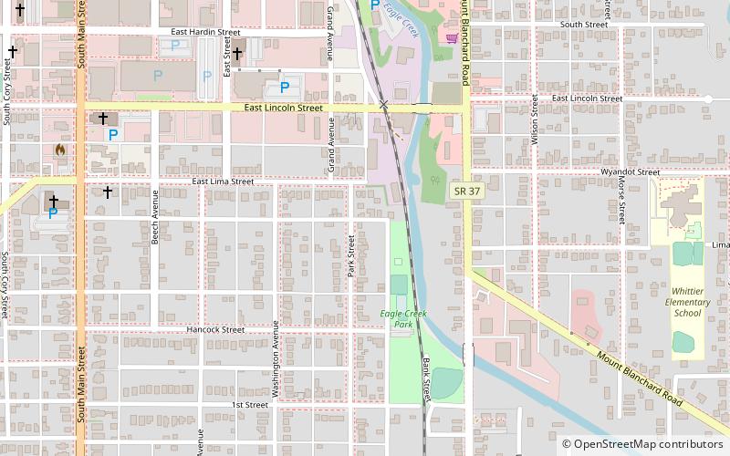 First Hancock County Courthouse location map