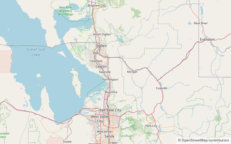 Francis Peak location map