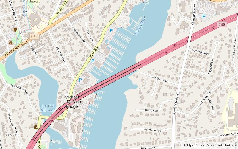 Mianus River Bridge location map