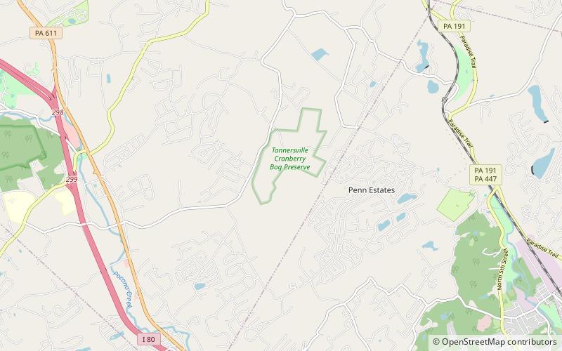 Tannersville Cranberry Bog location map