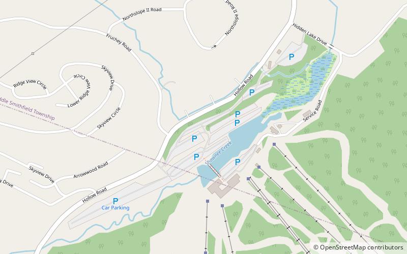 Shawnee Mountain Ski Area location map