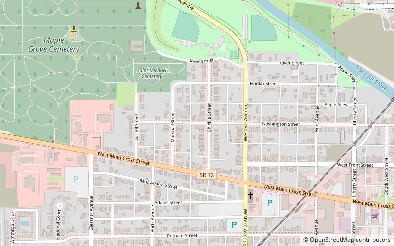 Adams School location map