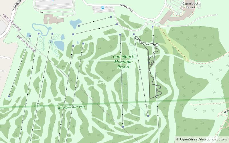 Camelback Mountain Resort location map