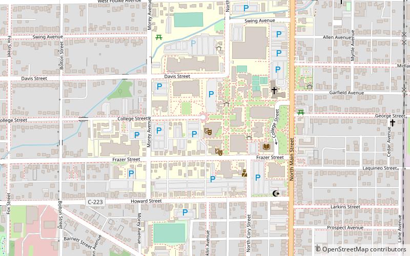 Mazza Museum location map