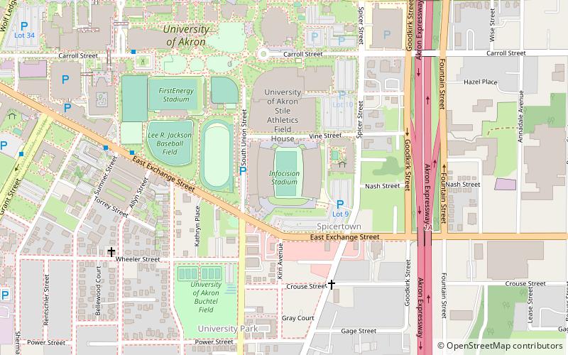 InfoCision Stadium–Summa Field location map