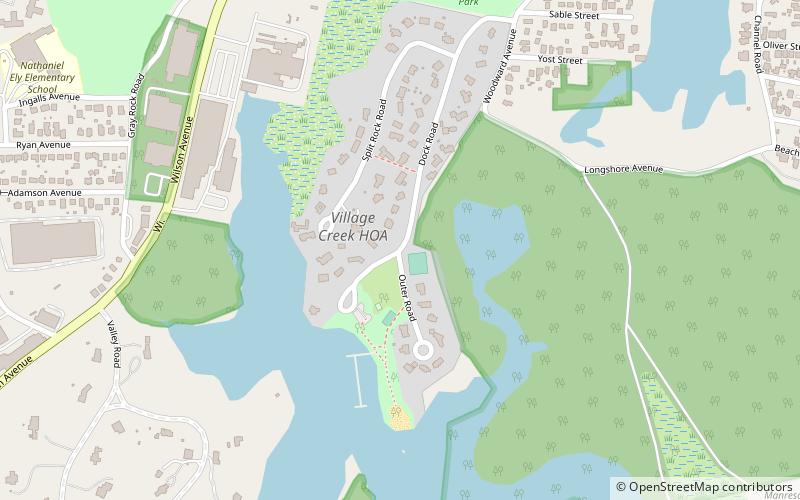 Village Creek location map