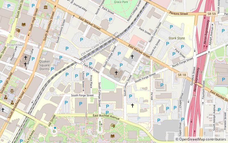 First United Methodist Church of Akron location map
