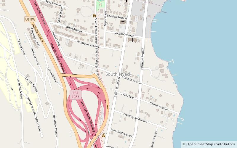 south nyack location map