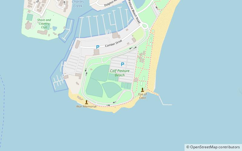 Calf Pasture Beach location map