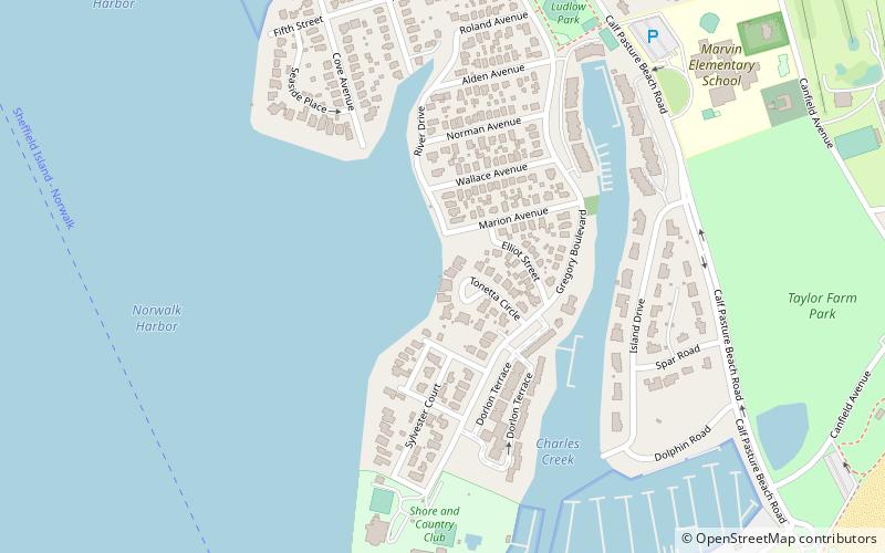 marvin beach association norwalk location map