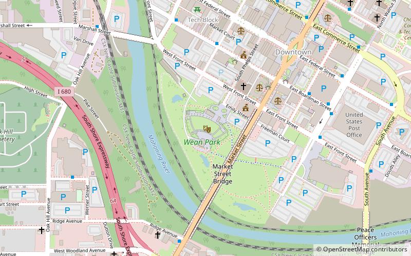 Youngstown Foundation Amphitheatre location map